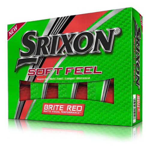 Pelotas Srixon Softfeel Brite X12 Color Rojo mate