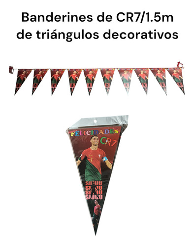 Kit Completo De Cristiano Ronaldo Para Fiesta De 30 Personas Rojo Cr7 Cristiano Ronaldo