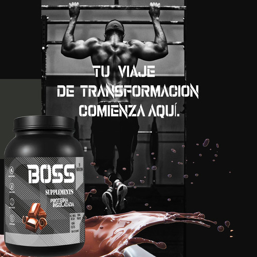 Proteína Whey Hidrolizada Isolate Boss 1kg 26 Servicios Chocolate