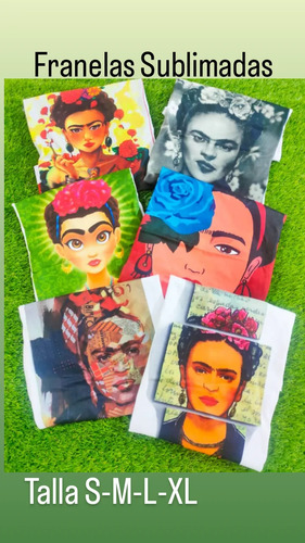 Franelas Estampadas Modelos Frida Kahlo 