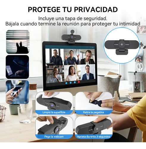 Cámara Web Full Hd 1080p@30fps Emeet C960 Con 2mics