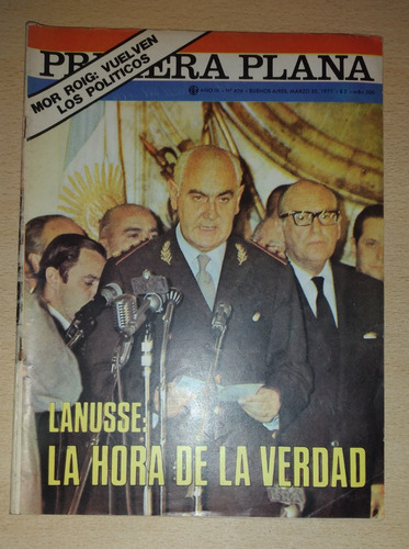 Revista Primera Plana N°426 Marzo De 1971