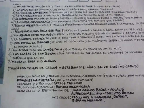 Lambetain El Disco De Oro Cuentos Canciones Vinilo Argentino (Usado)