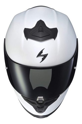 Casco De Moto Scorpionexo R1 Air Bluetooth Dot Ece Blanco