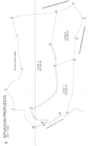 Urbis Propiedades Vende Parcela Quebrada Escobare 