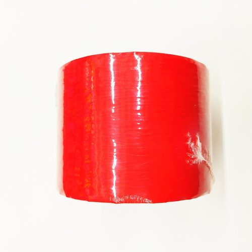 Listón De 7 Cms.(#22) Con 40 Mts. Rojo Corrugado. Ribocel.