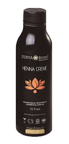 Tinta Henna Crema Profesional Surya 200 Ml Castaño Claro