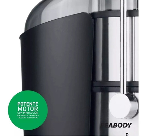 Juguera eléctrica Peabody PE-JL6003 acero inoxidable 220V con accesorios
