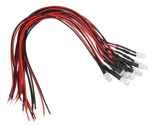Diodo, 50 Unidades, Cabezal Redondo Con Emisión De Cable, En