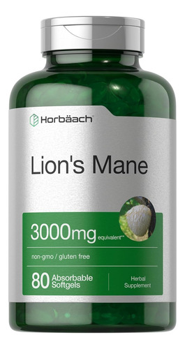 Lions Mane 3000 Mg X 80 Softgels - Horbaach Neutro