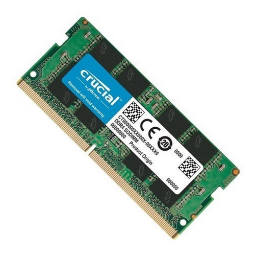 Imagen 6 de 10 de Memoria Ram Ddr4 16gb 2666 Cl19 Sodimm Notebook Crucial Bk