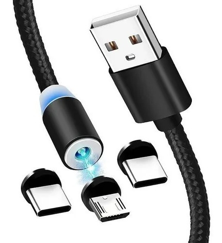 Cable De Telefono Tipo C Y iPhone Punta Magnetica Calidad