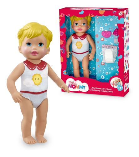 Boneca Bebê Little Mommy Loira Cuidados 1025 - Pupee