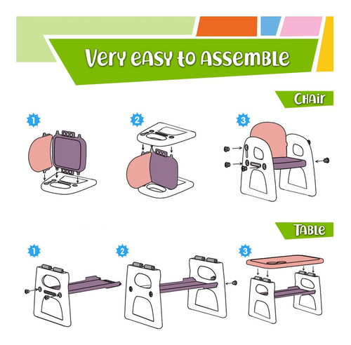 Tinygeeks Table Y Sillas Para Niños Seguras Para Niños Nueva