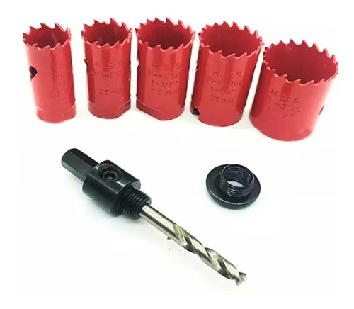 Imagen 2 de 4 de Juego De Sierra Copas Bimetal X 7 Piezas