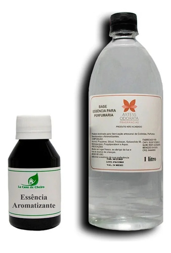 1 EssĂȘncia Aromatica 100ml E 1 Base Pronta De 1 Litro