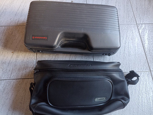 Videocámara Antigua Canovision 8 E67 Con Estuche Y Bolso Negro (Usado)