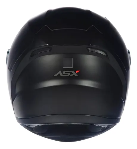 Capacete Asx Fechado City Solid Preto Fosco Ou Brilhante Capacete Asx Fechado City Solid Preto Fosco Ou Brilhante