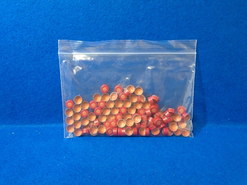 Septa De Aluminio De 11 Mm Con Liner De Teflon Y Hule Rojo