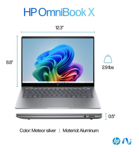 Hp - Omnibook X Copilot+ Pc 14 2.2k Touch 16gb 1tb Ssd