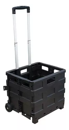 Caja Carrito Plegable Ruedas Multiusos Resistente Manija