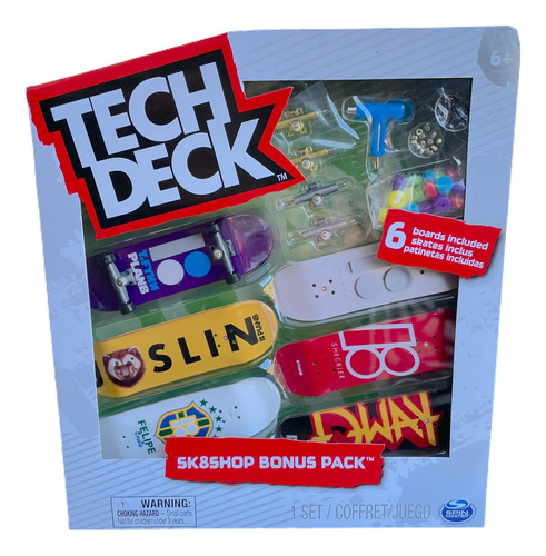 Tech Deck Sk8shop Bonus Pack Mini Finger Skateboard Multi (p