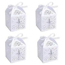 Comprar 50 Piezas De Cajas De Favor Bautizo Y Bautismo, Cajas D...