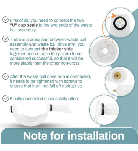 34117 Waste Ball Kit Compatible With Thetford Aqua Magic Sty