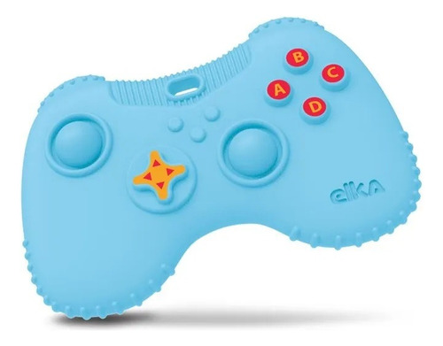 Mordedor Controle De Video Game Para Bebes - Elka Cor Azul Controle Video Game