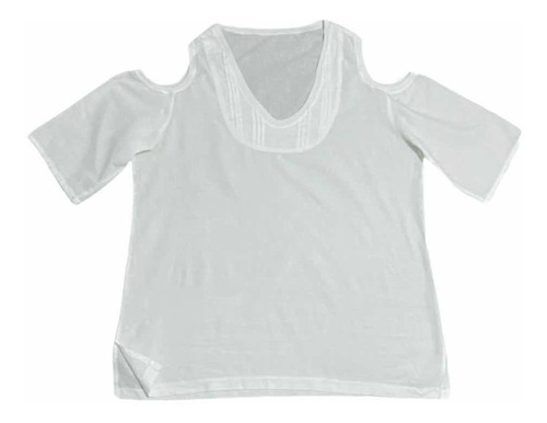 Remera Blusa De Mujer Hombros Descubiertos T M Amplio