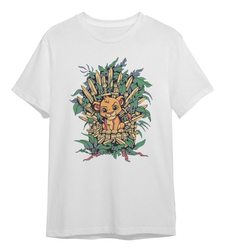 Playera Rey Leon En Trono Rey De La Selva Hombre Niño Y Dama