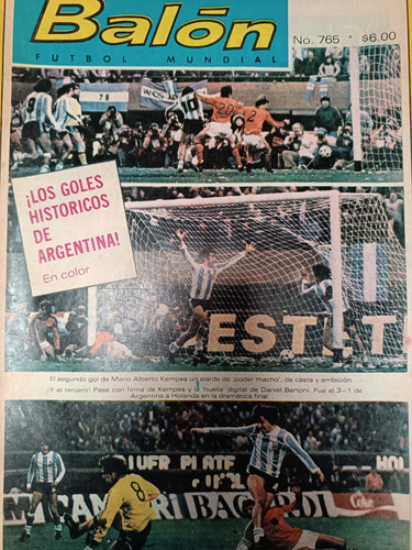 Revista Fútbol Balón 765 Goles Históricos Argentina