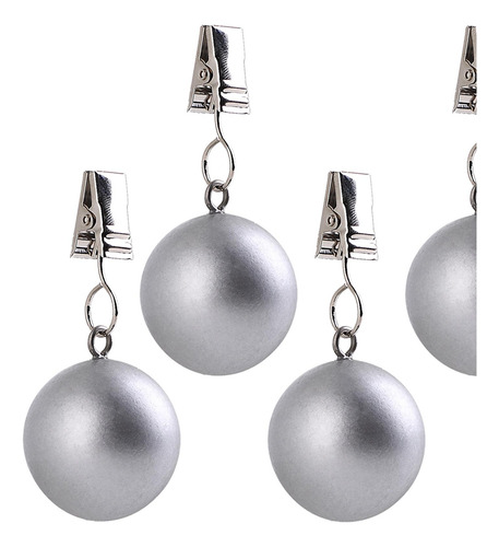 4 Pieces Curtain Weights Stainless Steel Clips Multipurpose