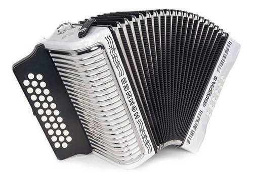 Acordeon Hohner Corona Ii A5622 Blanco 31 Botones 12 Bajos