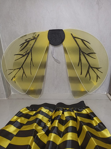 Disfraz Abejita Abeja Alas Falda Tutu Infantil 3-5 Niña