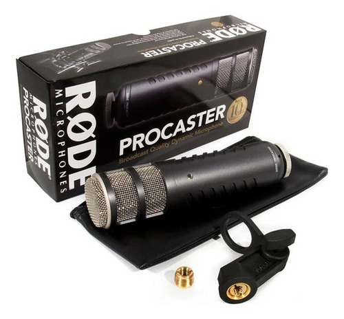 Microfone Rode Procaster Cor Preto