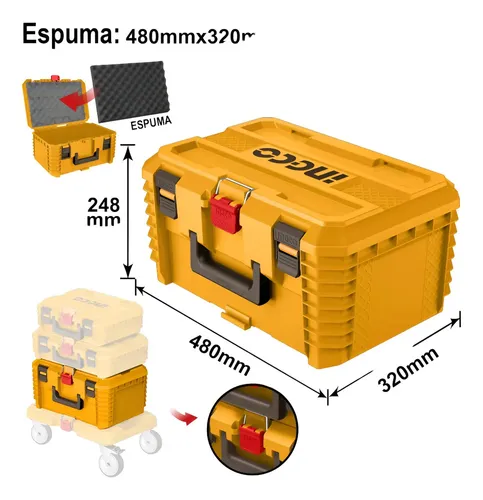 Caixa De Ferramentas 19 Empilhável 480x320x248 Mm | MercadoLivre