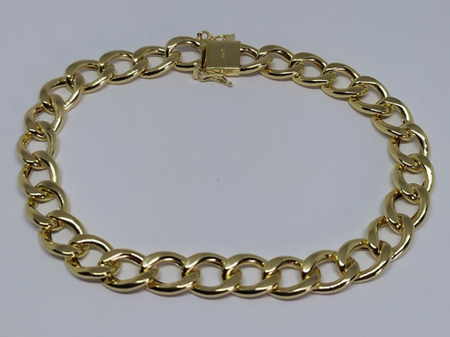 Pulseira Grumet 8mm Largura Ouro 18k 19cm 10.00 Gramas!