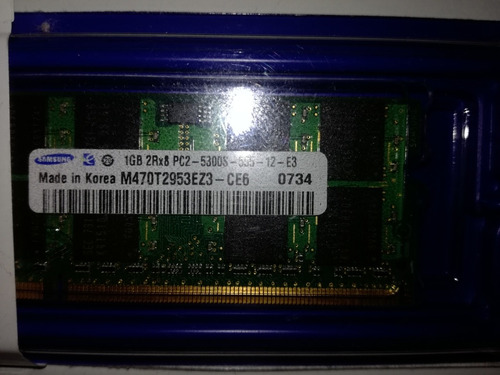 Memoria Ram Samsung Ddr2 1gb 2rx8 Pc2-5300s