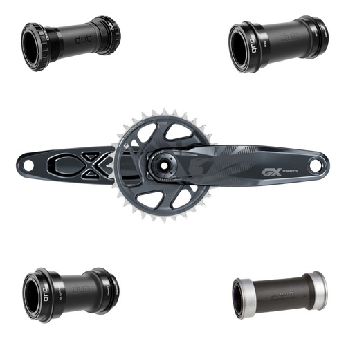 Pedivela Sram Gx Eagle Lunar Boost 12v Com Movimento Central