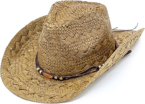 Old Stone - Sombrero De Vaquero De Paja Para Hombres Y Mujer