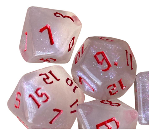 3 Juego De Dados Poliédricos De Rojo 2 Rojo Rojo 2