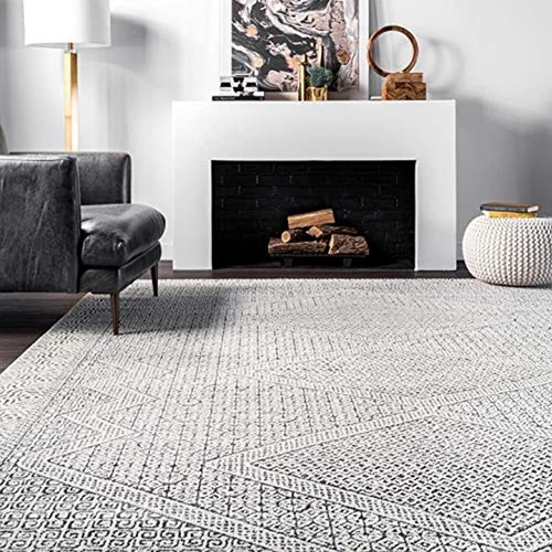 Nuloom Mozaik Tribal Area Rug, 3' X 5', Gris Claro