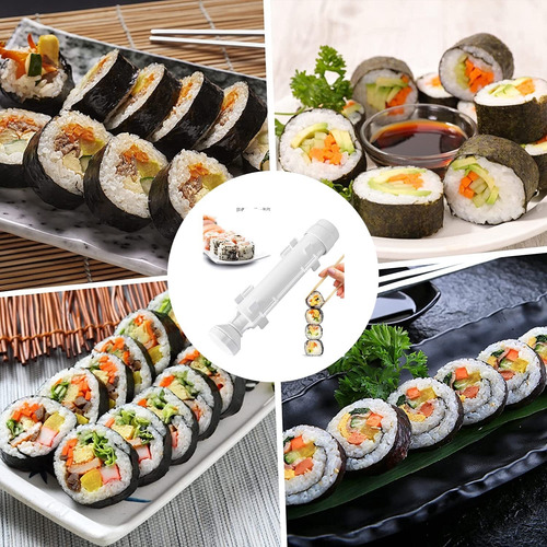 30cm Sushi Bazooka, Molde Para Hacer Rollos Perfectos Diy