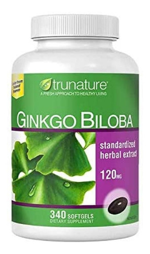 Ginkgo Biloba 120 Mg Con Vinpocetine 300 Cápsulas Trunature