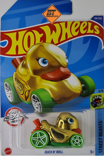 Carro Hot Wheels Raro Th Duck N' Roll Hcy06 Dourado C