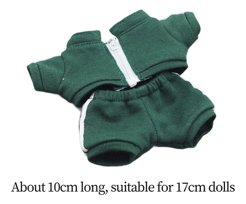 Ropa Para Muñecas De 17cm, Traje, Fácil De Usar, Verde