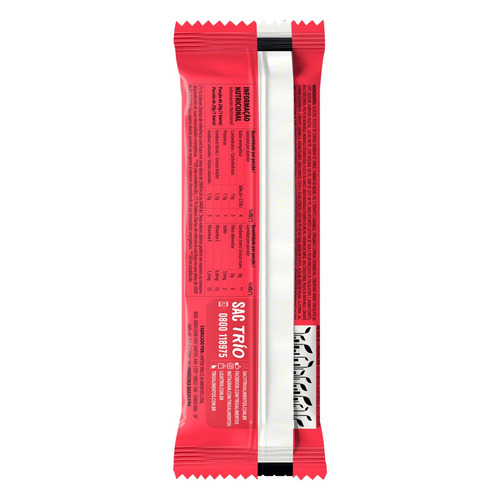 Imagem 5 de 5 de Barra de Cereal Morango Cobertura Chocolate Trío Pacote 20g