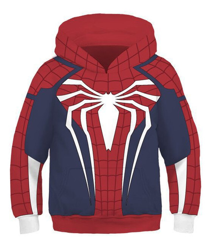 Nueva Sudadera Capucha Spider-man Estilo Primavera Para Niño