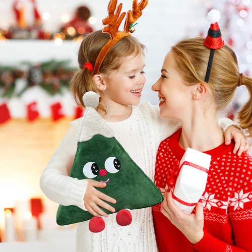 Christmas Tree Shaped Pillow Christmas Stuffed Ornaments Plu